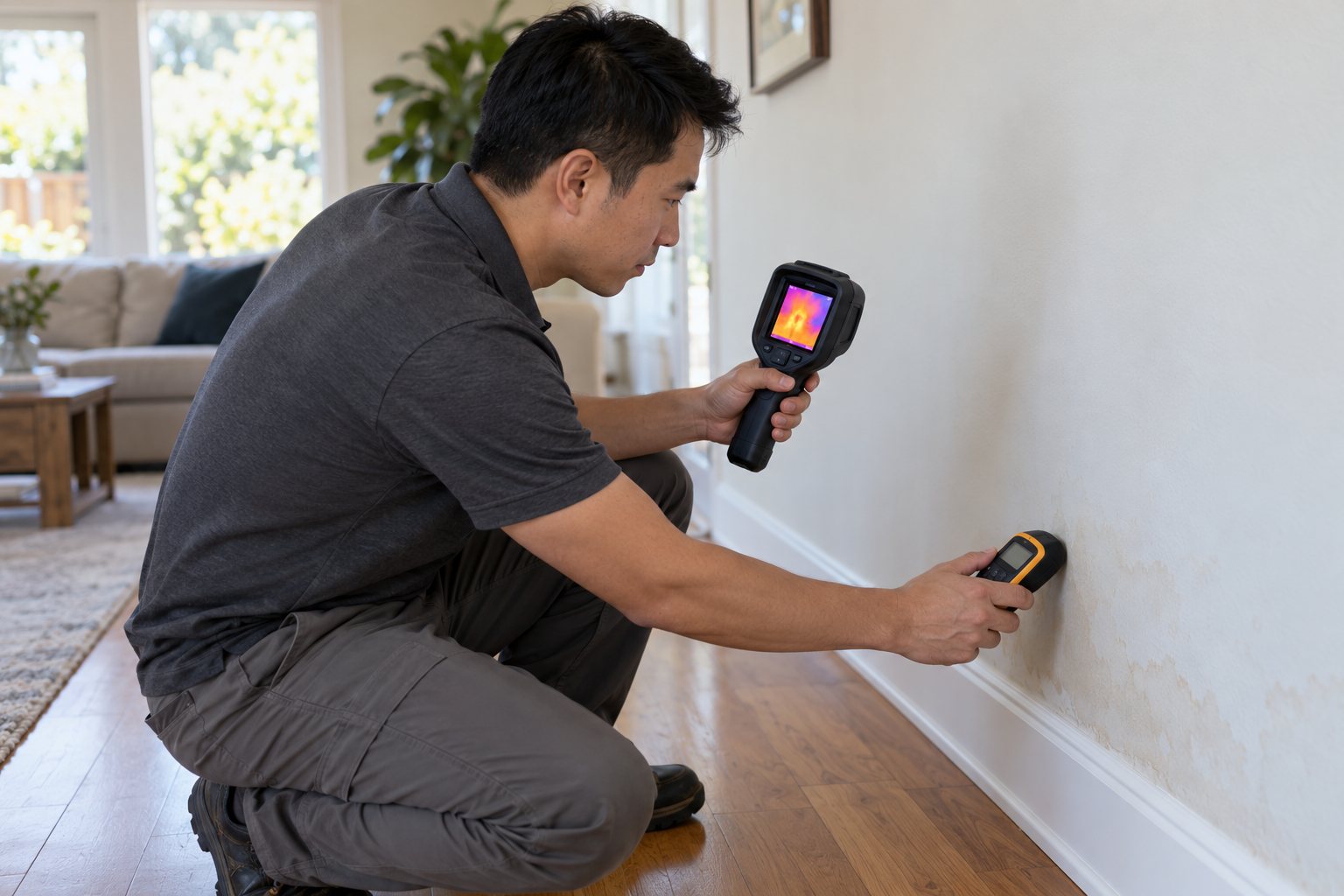 Illustrative hidden water leak detection assessment
