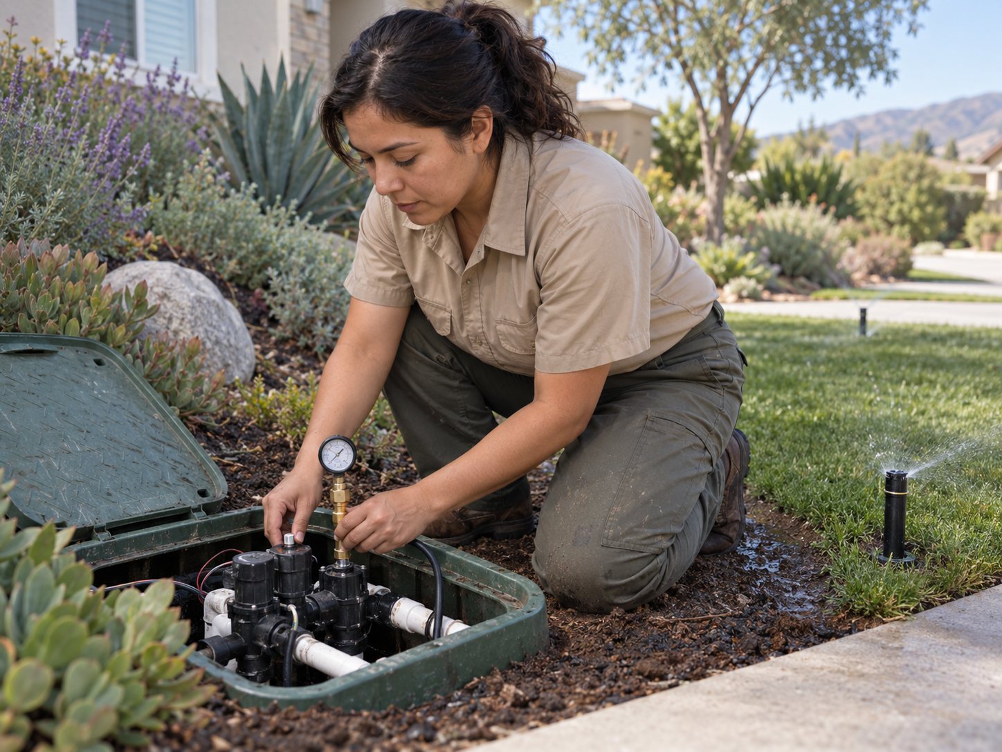 Illustrative irrigation leak detection assessment