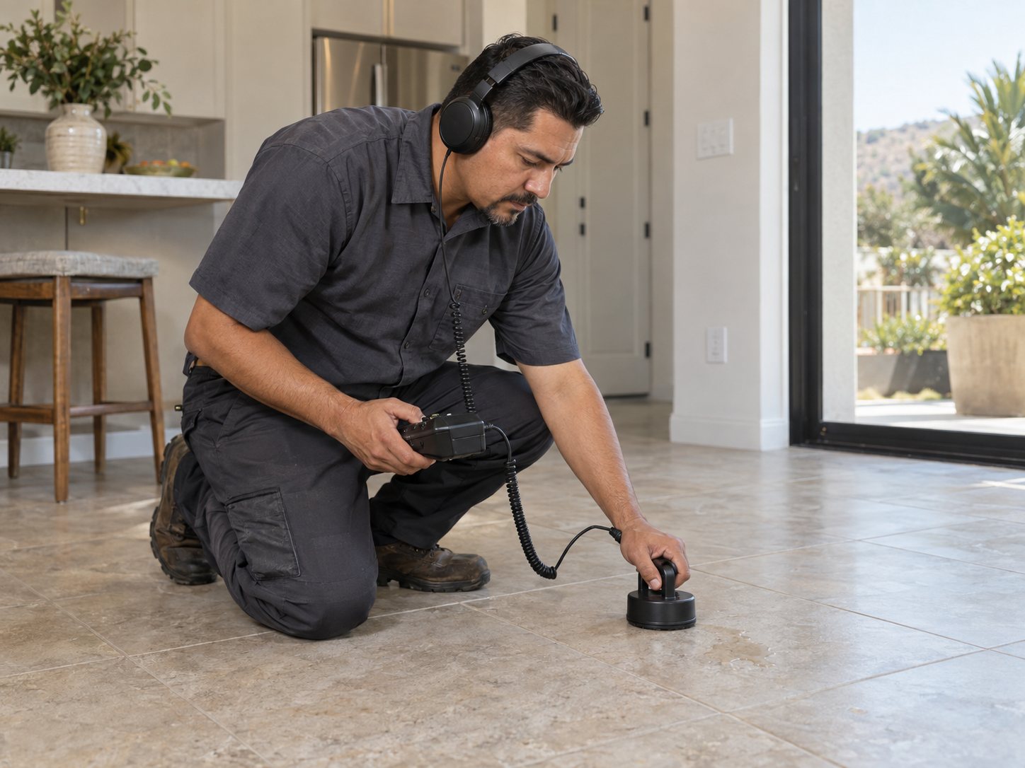 Illustrative slab leak detection assessment